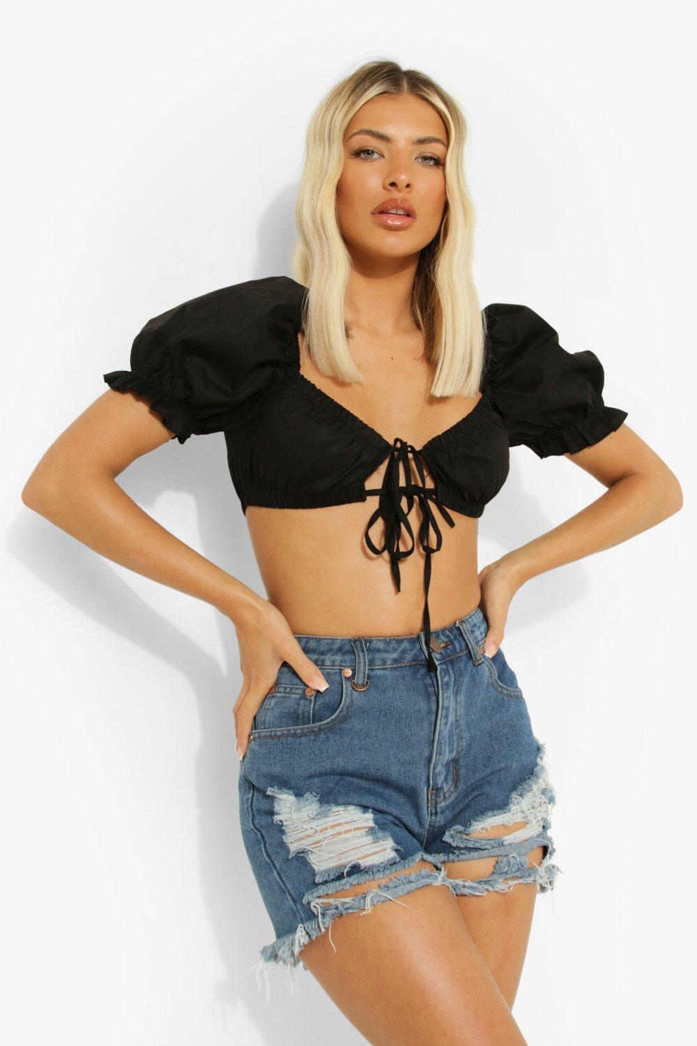 Boohoo best sale mom shorts